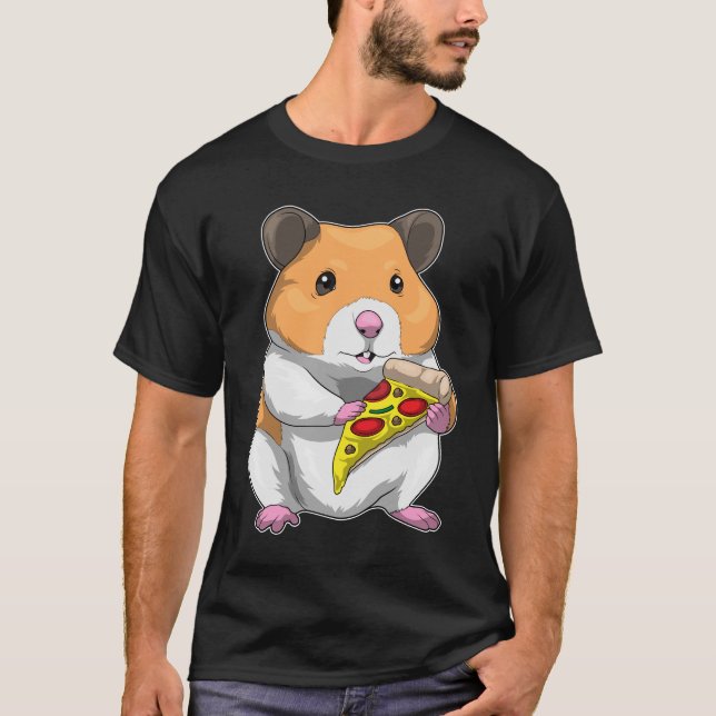 Hamster Pizza T-Shirt (Front)