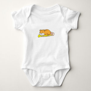 Hamster & Pizza with Cheese Baby Bodysuit