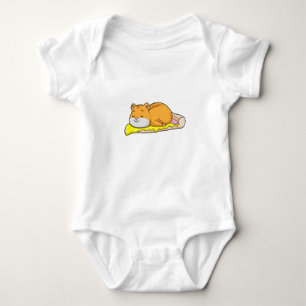 Hamster & Pizza with Cheese Baby Bodysuit
