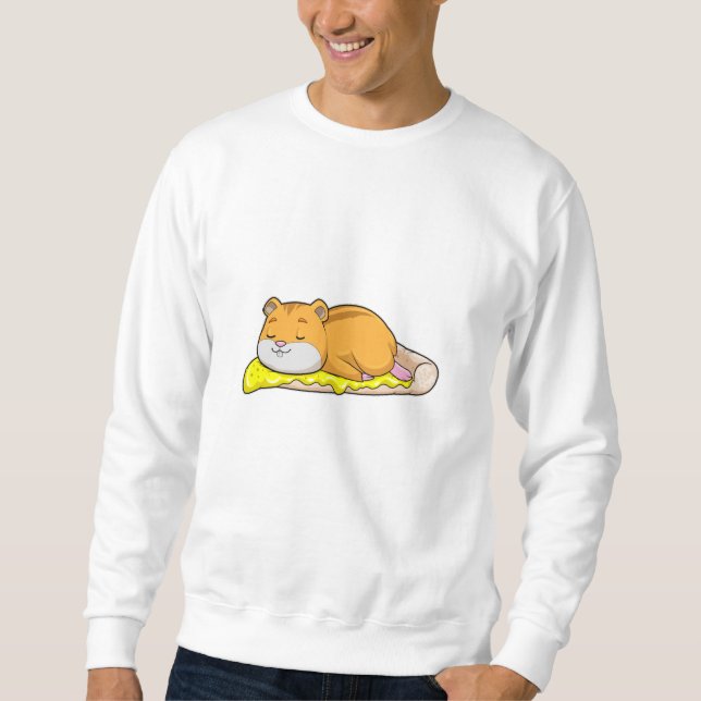 Hamster & Pizza with Cheese Sweatshirt (Front)