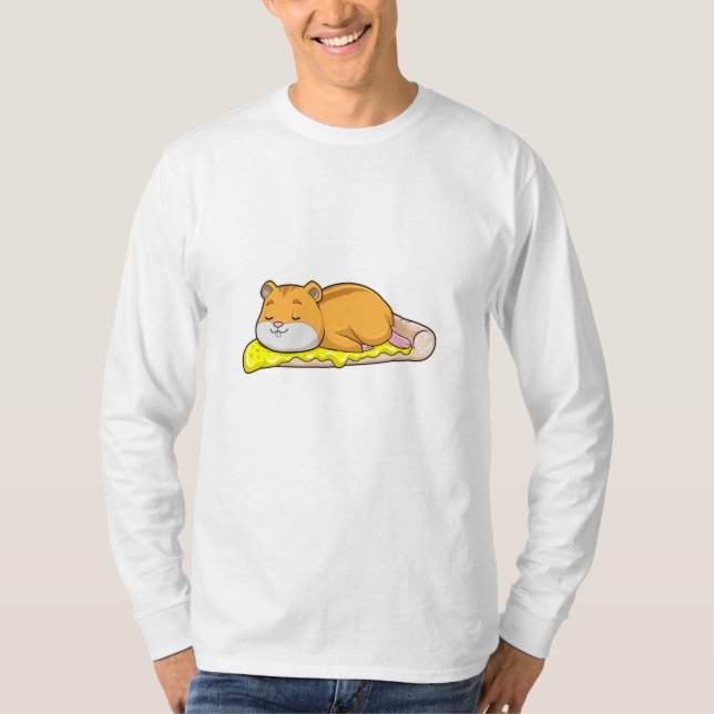 Hamster & Pizza with Cheese T-Shirt (Front)