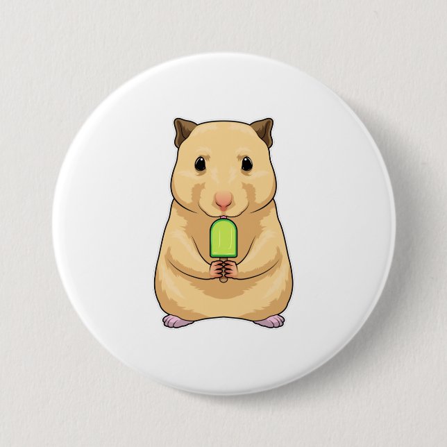 Hamster Popsicle 7.5 Cm Round Badge (Front)