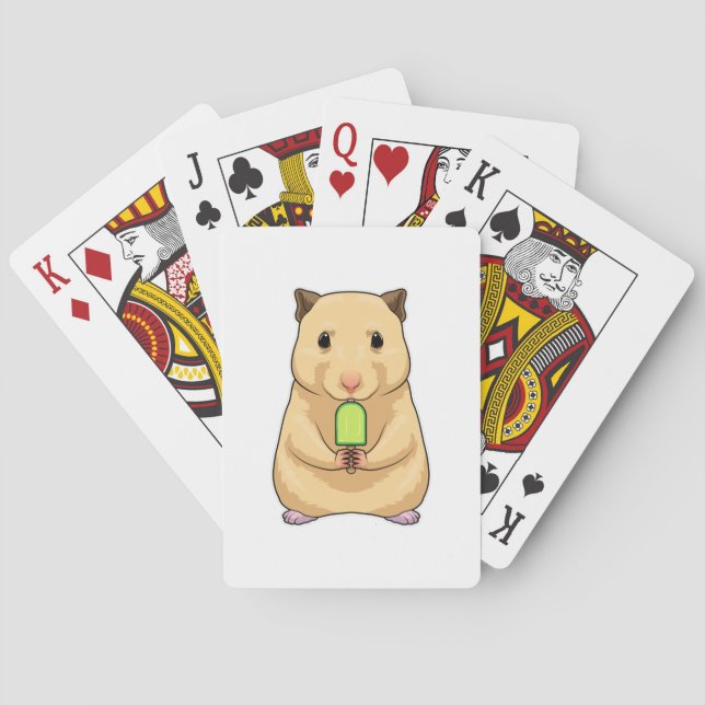 Hamster Popsicle Playing Cards (Back)