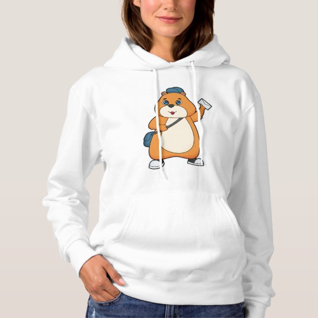 Hamster Postman Letter Hoodie (Front)