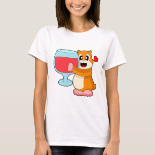 Hamster Red wine T-Shirt