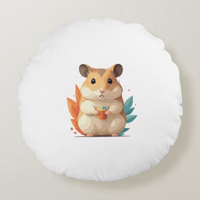 hamster round cushion (Front)