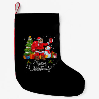 Hamster Santa Christmas Family Group Matching Small Christmas Stocking