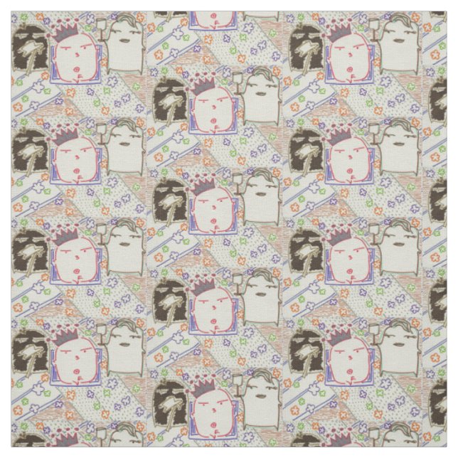 hamster series-2013-being important fabric (Swatch)