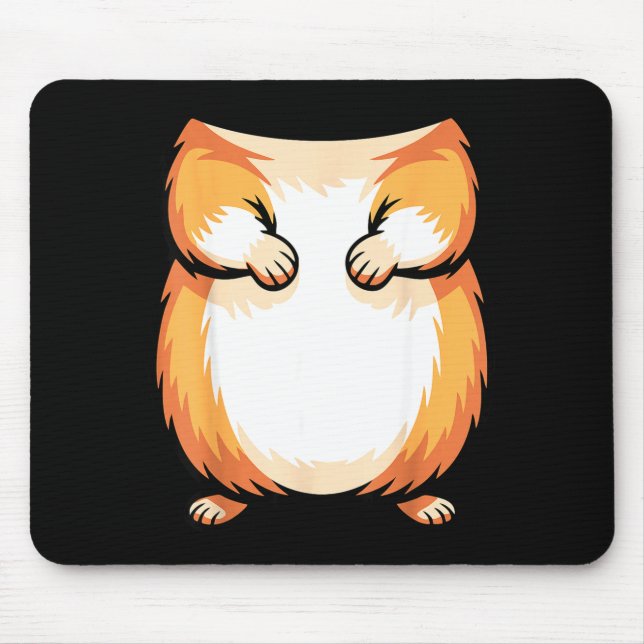 Hamster Shirt Adult Kids Men Women Brown Hamster C Mouse Pad (Front)