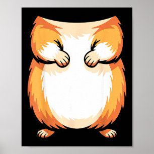 Hamster Shirt Adult Kids Men Women Brown Hamster C Poster