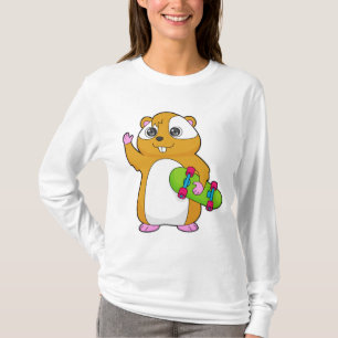 Hamster Skater Skateboard T-Shirt