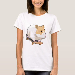Hamster Skater Skateboard T-Shirt