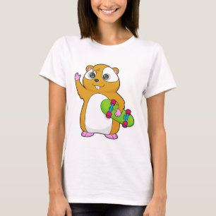 Hamster Skater Skateboard T-Shirt