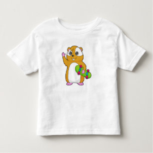 Hamster Skater Skateboard Toddler T-Shirt