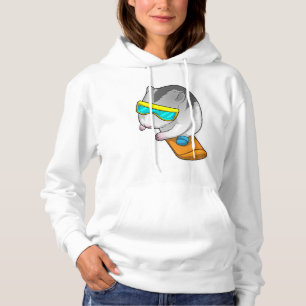 Hamster Snowboarder Snowboard Hoodie