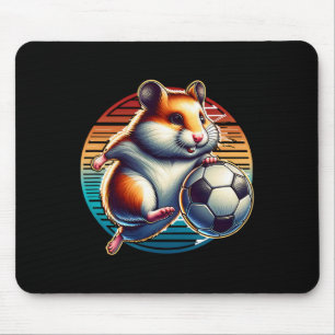 Hamster Soccer Player Cool Byll Champion Kids Mouse Pad