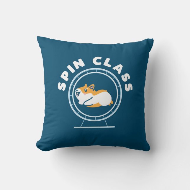 Hamster Spin Class Cushion (Front)