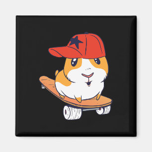 Hamster Swag Skateboarding Magnet