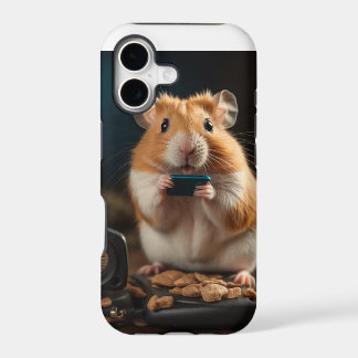Hamster talking on cell phone