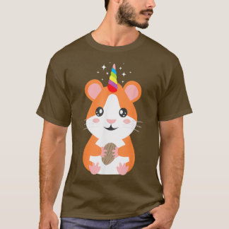Hamster Unicorn Funny Hamster Lover Fantasy T-Shirt