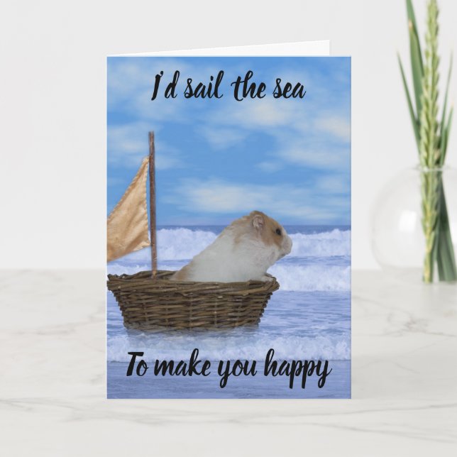 Hamster valentine card (Front)