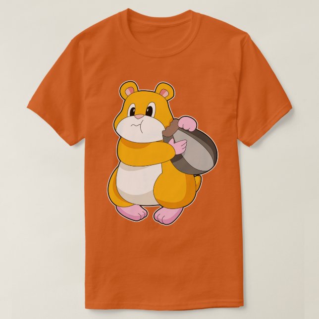 Hamster Walnut T-Shirt (Design Front)
