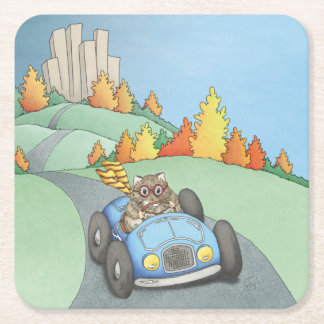 Hamster Weekend Getaway     Square Paper Coaster