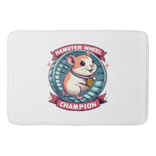 Hamster Wheel Champion Bath Mat