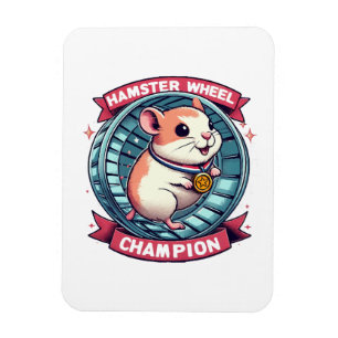 Hamster Wheel Champion Magnet
