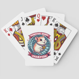 Hamster Wheel Champion Playing Cards
