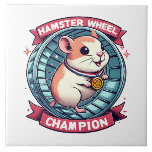 Hamster Wheel Champion Tile