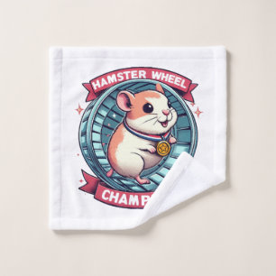 Hamster Wheel Champion Wash Cloth