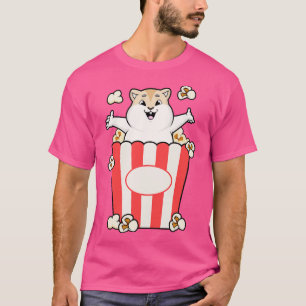 Hamster with Bag of Popcorn T-Shirt