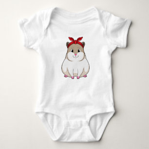 Hamster with Bandana Baby Bodysuit
