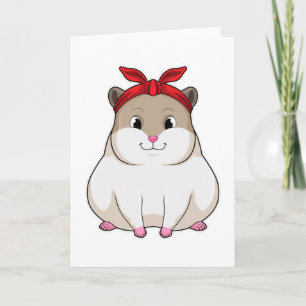 Hamster with Bandana Card
