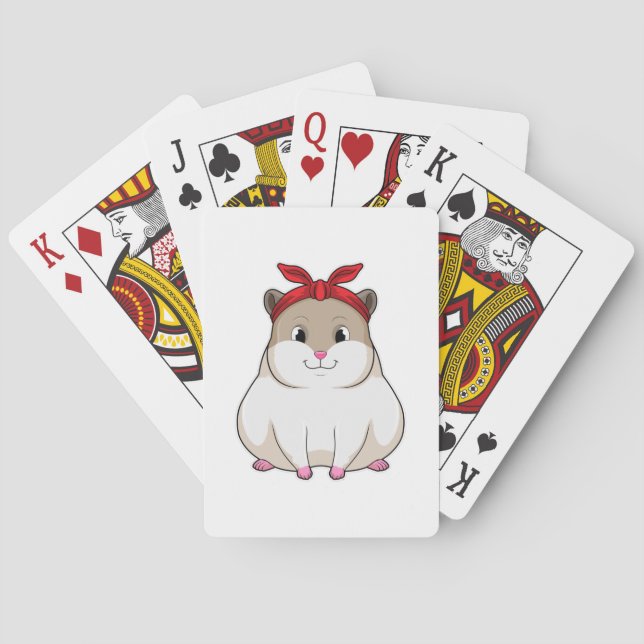 Hamster with Bandanna Playing Cards (Back)