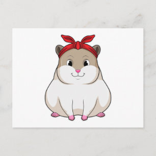 Hamster with Bandanna Postcard
