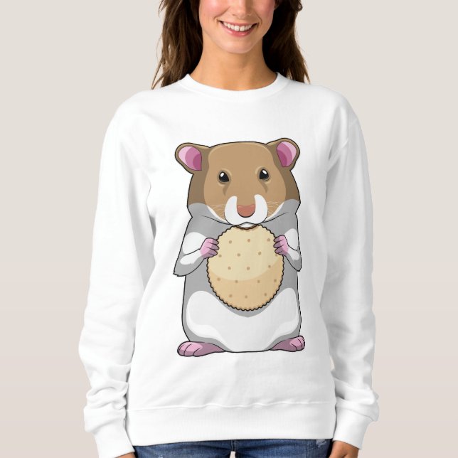 Hamster with Biscuit Sweatshirt (Front)