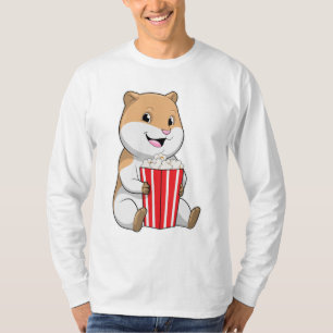 Hamster with Cone of Popcorn T-Shirt