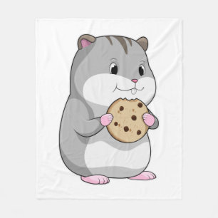 Hamster with Cookie Fleece Blanket