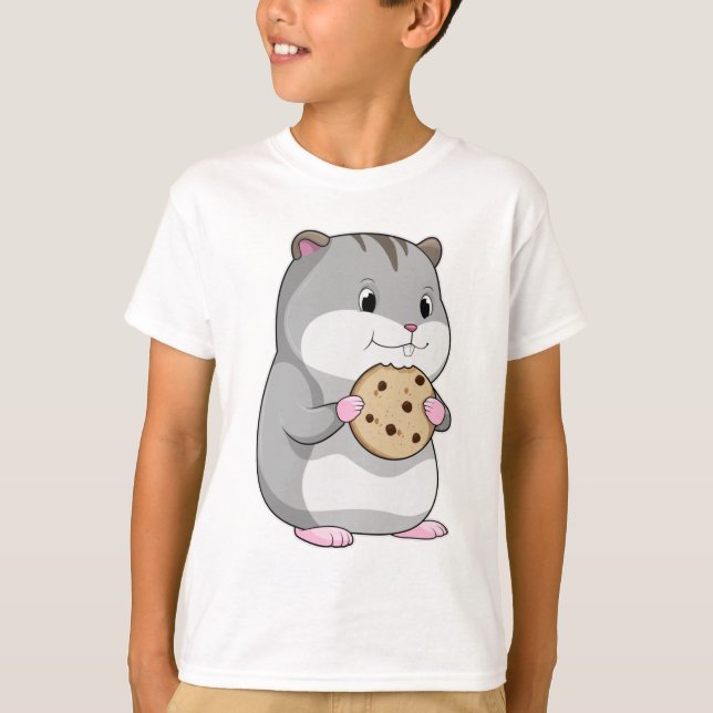 Hamster with Cookie T-Shirt (Front)
