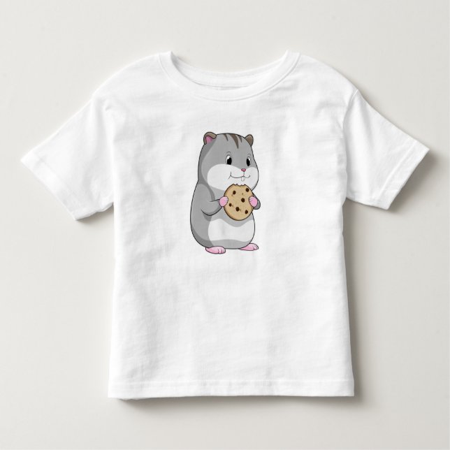 Hamster with Cookie Toddler T-Shirt (Front)