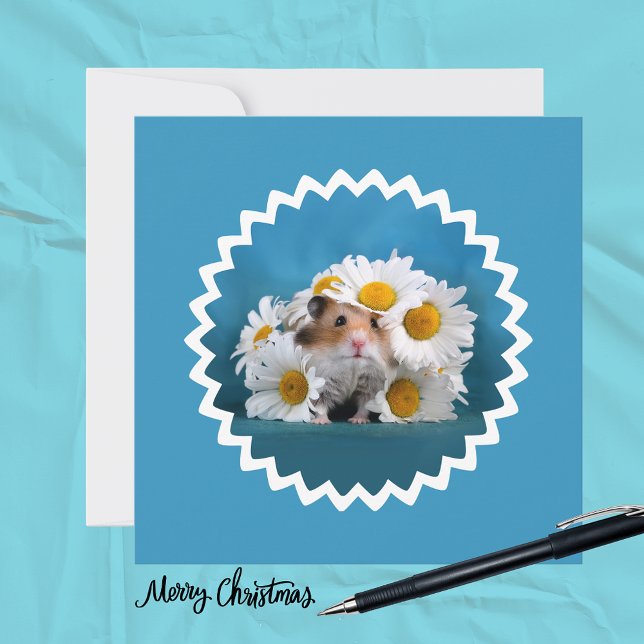 Hamster With Daisy Flower Bouquet Holiday  (Creator Uploaded)