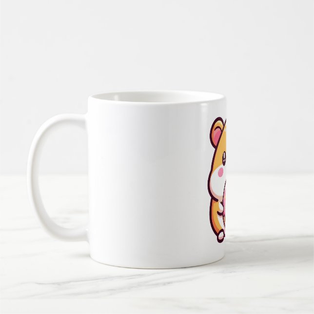 Hamster with doughnut  coffee mug (Left)