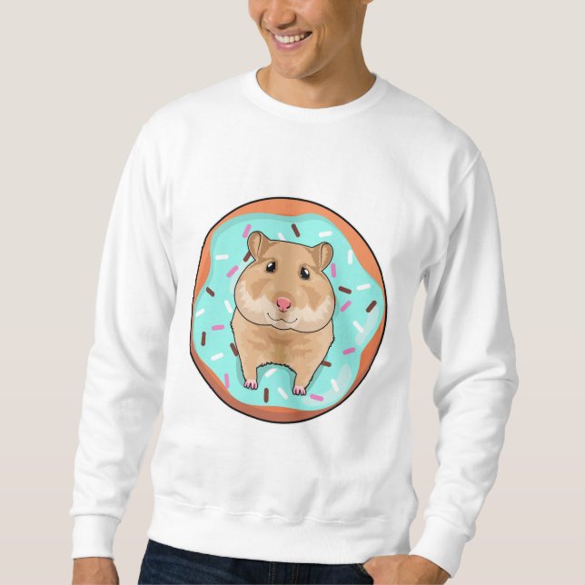 Hamster with Doughnut Sweatshirt (Front)