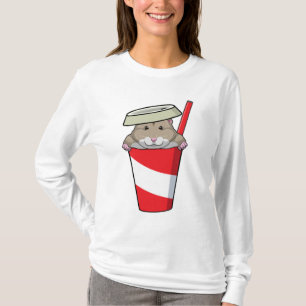 Hamster with Drink T-Shirt