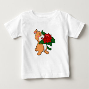 Hamster with Flower Rose Baby T-Shirt