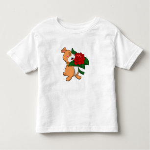 Hamster with Flower Rose Toddler T-Shirt
