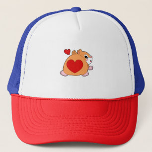 Hamster with Heart Trucker Hat