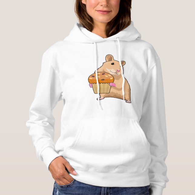 Hamster with Muffin Hoodie (Front)